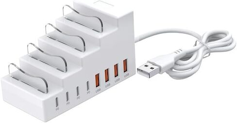 USB Hub 8 Ports, 2 in 1 Phone Stand, USB Splitter for Laptop in Kuwait