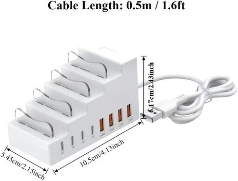 USB Hub 8 Ports, 2 in 1 Phone Stand, USB Splitter for Laptop in Kuwait