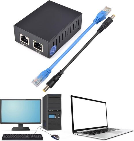 Ethernet Separator Splitter Metal Case 12V 5A 10/100/1000Mbps Efficient RJ45 Power Supply for Networking Connection in Kuwait