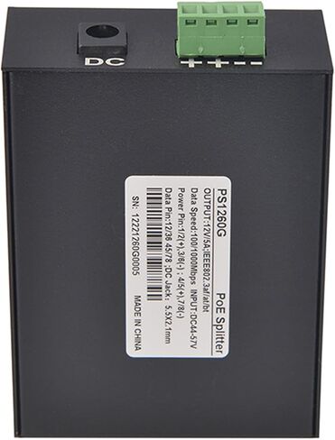 Ethernet Separator Splitter Metal Case 12V 5A 10/100/1000Mbps Efficient RJ45 Power Supply for Networking Connection in Kuwait