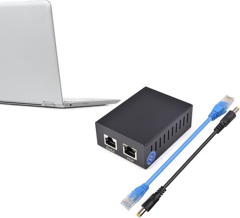 Ethernet Separator Splitter Metal Case 12V 5A 10/100/1000Mbps Efficient RJ45 Power Supply for Networking Connection in Kuwait