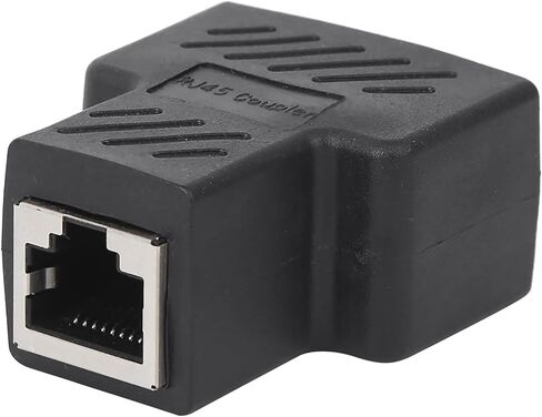 5PCs Network Splitter RJ45 1 into 2 Three Way Adapter Wire Extender Black Industrial Elements in Kuwait