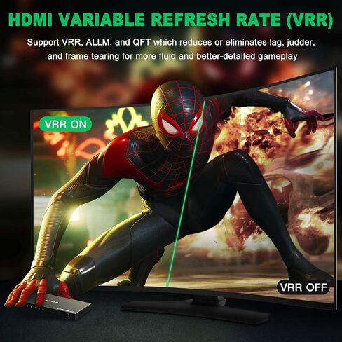 AVIDGRAM HDMI 2.1 Switch 4 in 1 Out, 4K120Hz, 8K60Hz, IR Remote in Kuwait