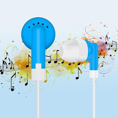Earbuds Bulk Kids Classroom Headphones, Multi Color, 60 Pack in Kuwait