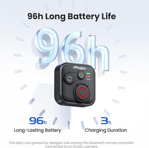 YDW Wearable Bluetooth Camera Remote Compatible with Insta360series, GoPro Series, DJI Series, Smartphones - Splash Proof, Rechargeable,Wireless 50M Remote Control Range in Kuwait