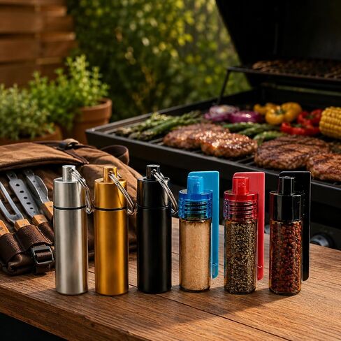 13 PCS Portable Seasoning Dispenser, Mini Kitchen Spice Set in Kuwait