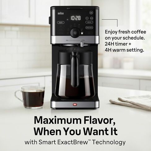 Braun OptiBrew Pro 12- Cup Pod Free Drip Coffee Maker in Kuwait