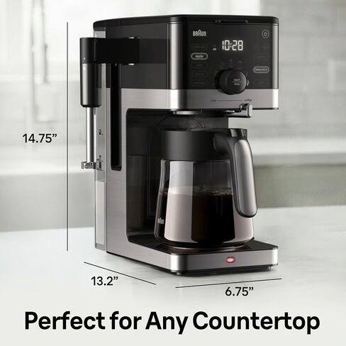 Braun OptiBrew Pro 12- Cup Pod Free Drip Coffee Maker in Kuwait