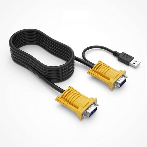 MT-VIKI 8 Port KVM Switch+ 10ft 2-in-1 VGA KVM Cable in Kuwait