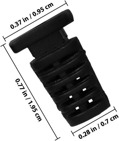 100pcs Strain Relief Cord Connector for Cables with Easy Installation and Sturdy Abs Material, Black Cable Grip Protector Suitable for Electrical Projects and Wire Strain Relief in Kuwait