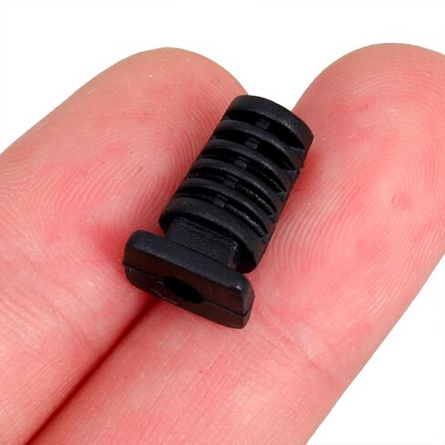 100pcs Strain Relief Cord Connector for Cables with Easy Installation and Sturdy Abs Material, Black Cable Grip Protector Suitable for Electrical Projects and Wire Strain Relief in Kuwait