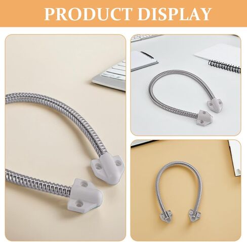 Ciieeo Door Cable Protector Metal Cable Sleeve 2pcs for Access Control System Stainless Steel and Plastic and Dustproof Design for Commercial Buildings and Residential Areas in Kuwait