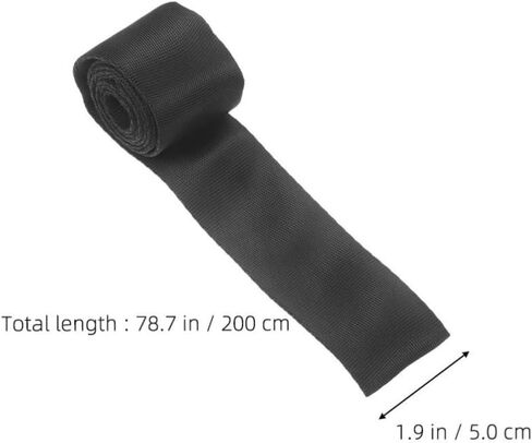 2pcs Winch Cable Protective Sleeve Made of Sturdy Polyester with Wear-resistant Material for Outdoor Activities and Winch Setup in Black in Kuwait