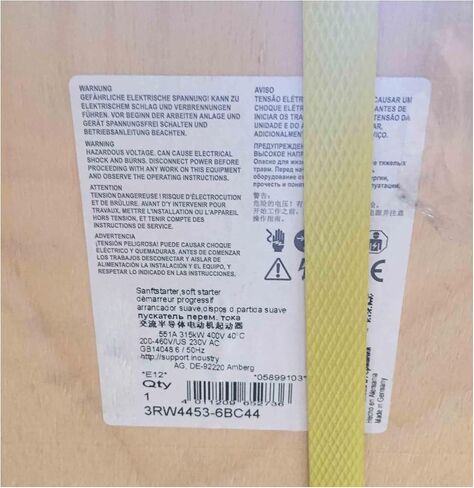 SMOCONE 1 PCS 3RW4453-6BC44 New and Sealed in Box 3RW44536BC44 with Warranty and Fast in Kuwait