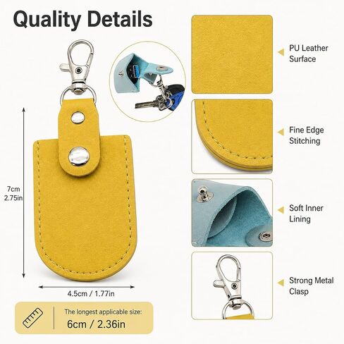 3Pcs Flash Drive Leather Case USB Protective for Protecting Your USB Flash Drive and Easy Storage, Red, Blue, Yellow 3 Colors, Bright and Beautiful Colors in Kuwait
