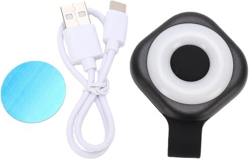 YWBL-WH Mini Portable Magnet Light, PP Material, 6 Brightness Levels, 400mAh Battery, Ideal for Reading and Walking in Emergencies (Black) in Kuwait