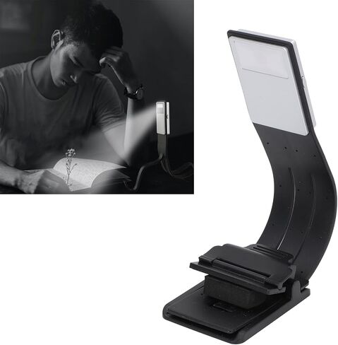 Bookmark Clip Reading Light, Dimmable Light with 3 Color Modes for Night Readers, Lightweight Design, USB Rechargeable in Kuwait
