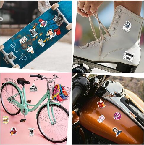 124Pcs History Stickers - History Gifts, Party Supplies - Vinyl Laptop Stickers Waterproof - Gift for Women & Men in Kuwait
