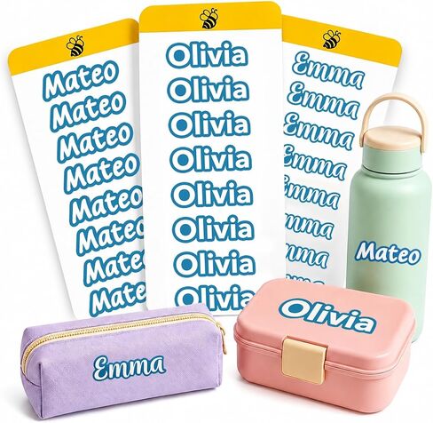 Custom Name Stickers, Waterproof Personalized Daycare Name Labels in Kuwait