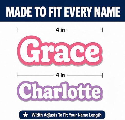Custom Name Stickers, Waterproof Personalized Daycare Name Labels in Kuwait