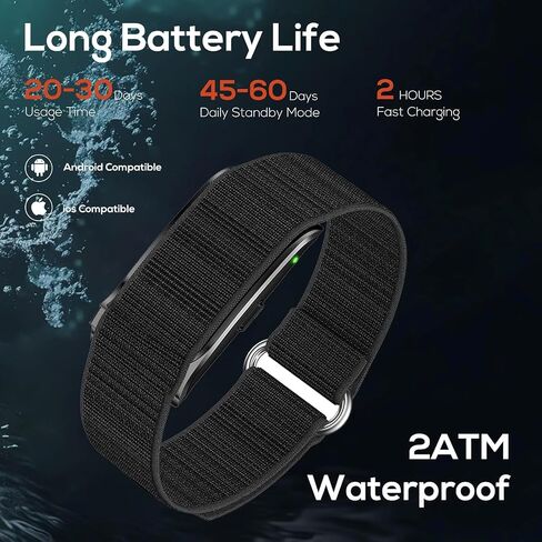 Health Smart Bracelet, Activity & Fitness Trackers/SpO2/ Heart Rate/Blood Pressure/Sleep Stress/IP68 Waterproof for120 Sport Modes,Automatic Monitoring Wearable Fitness Tracker Comes with Free App in Kuwait
