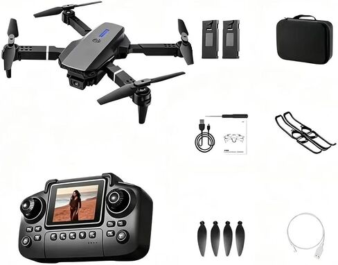 E88max Drone with Screen Controller for Beginners, Foldable Mini Drone. in Kuwait