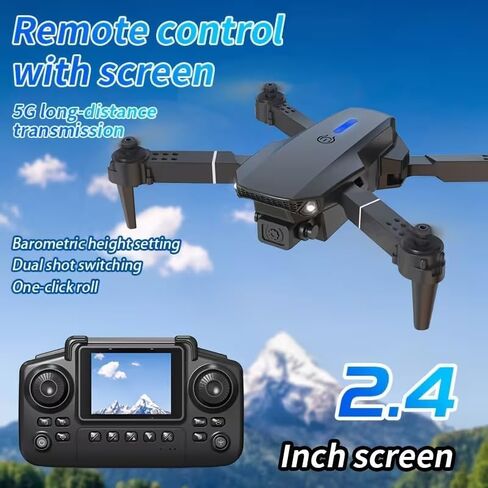 E88max Drone with Screen Controller for Beginners, Foldable Mini Drone. in Kuwait