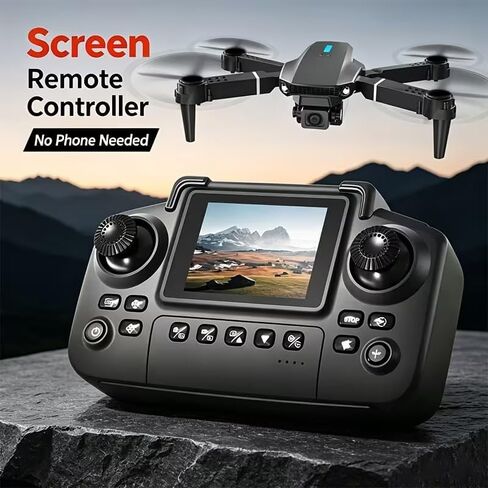 E88max Drone with Screen Controller for Beginners, Foldable Mini Drone. in Kuwait