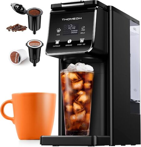 Coffee Maker Hot & Iced single cup Coffee Machine K Cup & Grounds in Kuwait