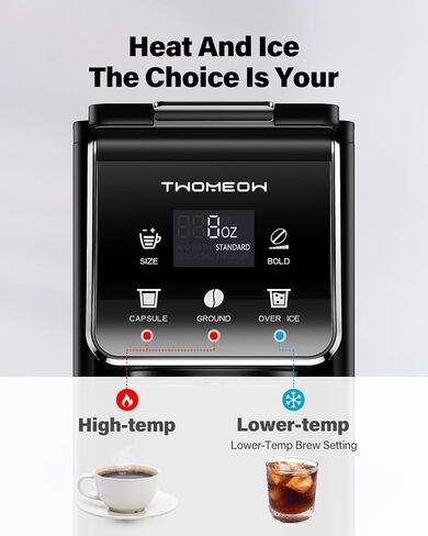 Coffee Maker Hot & Iced single cup Coffee Machine K Cup & Grounds in Kuwait