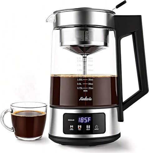 12-Cup Electric Percolator Coffee Pot, 3 Brew Strength Settings in Kuwait