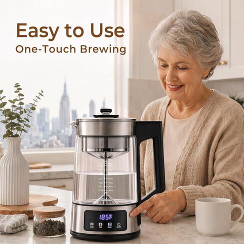 12-Cup Electric Percolator Coffee Pot, 3 Brew Strength Settings in Kuwait