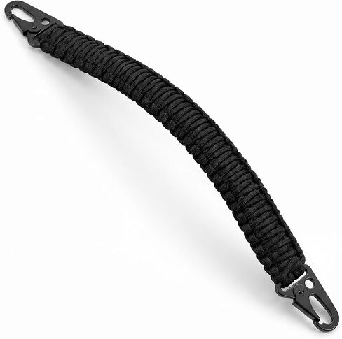Paracord Handle, Paracord Bag Strap with Metal Clips Wear Resistant in Kuwait