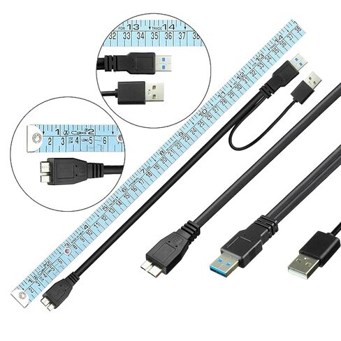 SaiTech IT USB 3.0 Y Cable, Dual-A to Micro-B, 1 ft, 5 Gbps in Kuwait