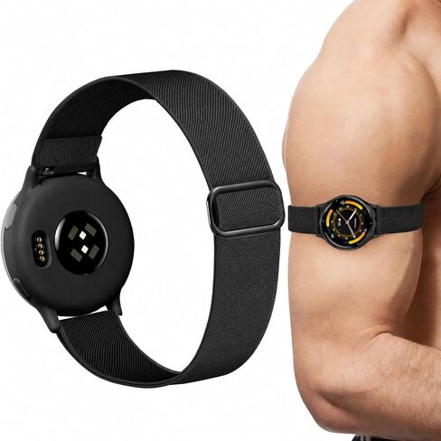Bolesi Stretchy Bicep Arm Bands Compatible with Garmin Forerunner 265/255(46mm),Venu 3/2/Venu 4(45mm) Watch,22mm Soft Nylon Replacement Sports Ankle Strap for Garmin Vivoactive 4 45mm Women Men in Kuwait