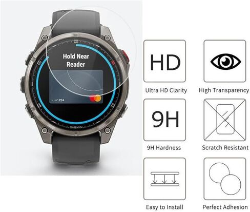 for Garmin fēnix 9 43mm Smartwatch Screen Protector [3 Pack] in Kuwait