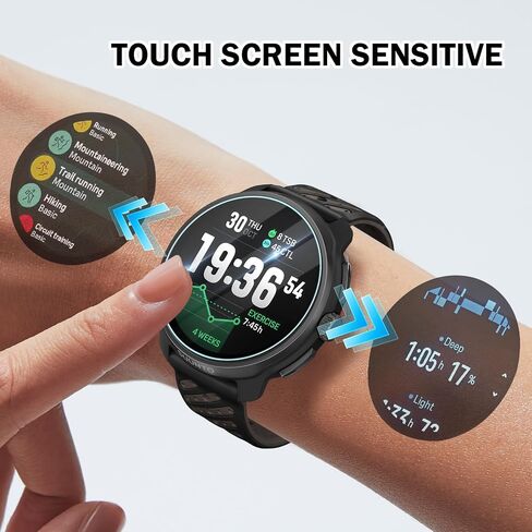 4 PCS Compatible For Suunto Race 2 Watch Screen Protector Glass, HD Clear Full Covered 9H Tempered Protector For Suunto Race 2 Watch Film With Anti-scratch in Kuwait