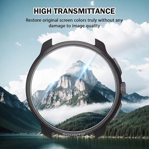 4 PCS Compatible For Suunto Race 2 Watch Screen Protector Glass, HD Clear Full Covered 9H Tempered Protector For Suunto Race 2 Watch Film With Anti-scratch in Kuwait