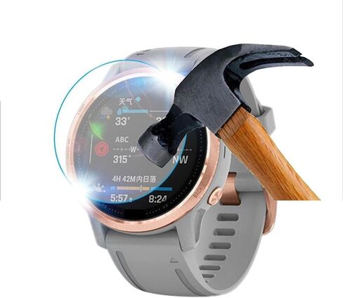 HD Tempered Glass Protective Film For Garmin Fenix 5 5S 6 6S 6X/Vivoactive 3/Forerunner245 945 45 Watch Screen Anti-scratch Film in Kuwait