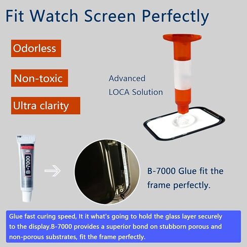 Compatible with Apple Watch 10 42mm Screen Replacement Front Lens LED Glass Replacement Repair Kit with Tools and Instructions (No LCD Screen) in Kuwait