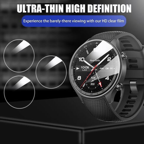 Lamshaw Compatible for myFirst Fone R2 Screen Protector, [3 Pack] 9H Tempered Glass Screen Protector Film Compatible for myFirst Fone R2 1.3 Inches Smartwatch (3 Pack) in Kuwait