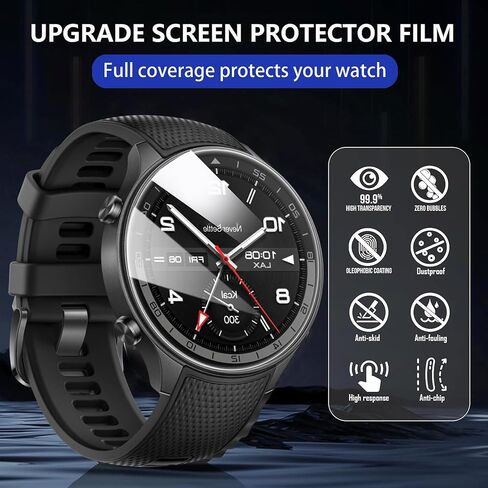 Lamshaw Compatible for myFirst Fone R2 Screen Protector, [3 Pack] 9H Tempered Glass Screen Protector Film Compatible for myFirst Fone R2 1.3 Inches Smartwatch (3 Pack) in Kuwait