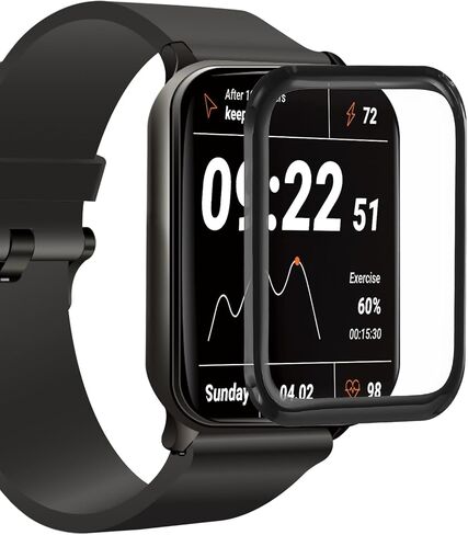 HARFINGTON 2pcs Watch Glass Curved Screen Protectors 30mm x 36mm Rectangle HD Tempered Glass Smart Watch Dial Crystal Face Protective Film Full Coverage for Watch S6/S5/S4 40mm, Clear in Kuwait