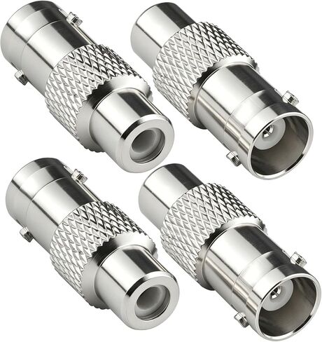 BNC to RCA Adapter Kit, 4 Type BNC to RCA Male Female Coaxial Connectors in Kuwait