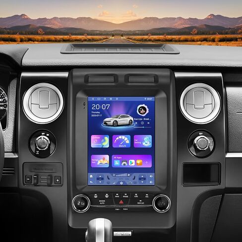 Android 14 Car Stereo Radio for Ford F150 2009-2014 (Auto AC), 8 Core 4G+64G GPS Navigation with 9.7 inch QLED Touchscreen via Wireless Carplay Android Auto SWC Bluetooth EQ USB (Model A) in Kuwait