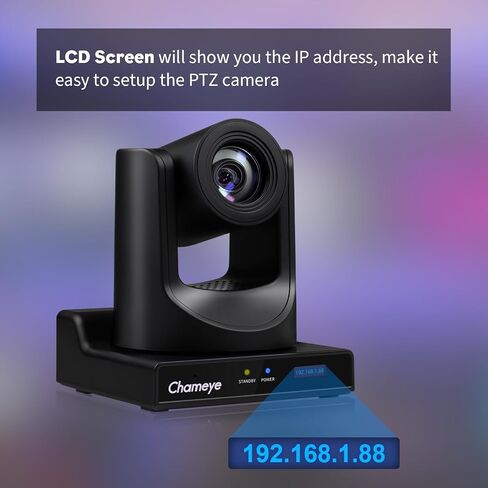Chameye PTZ Camera 20x Optical Zoom, AI Auto Tracking HDMI PTZ Camera Bundle with PTZ Controller for Church Worship Education Events, C720+E300 in Kuwait