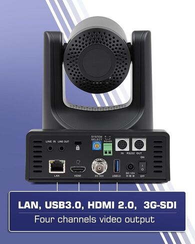 Chameye PTZ Camera 20x Optical Zoom, AI Auto Tracking HDMI PTZ Camera Bundle with PTZ Controller for Church Worship Education Events, C720+E300 in Kuwait