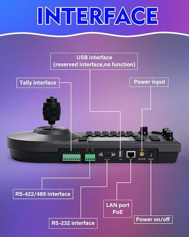 Chameye PTZ Camera 20x Optical Zoom, AI Auto Tracking HDMI PTZ Camera Bundle with PTZ Controller for Church Worship Education Events, C720+E300 in Kuwait