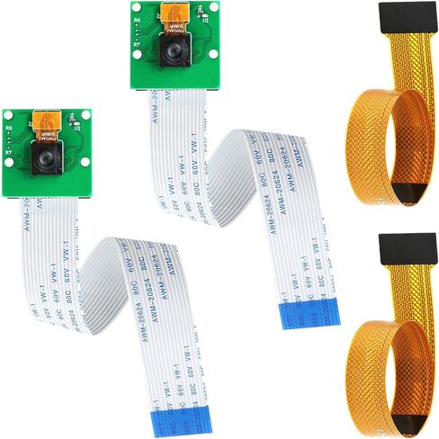 2PCS 5MP OV5647 Sensor for Raspberry Pi Camera Module 120°FOV 1080P Video Webcam Compatible with Raspberry Pi5 4B 3B+ 3B 2B Zero in Kuwait