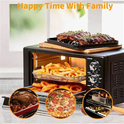 Upgraded B-AFO-002G-1 Crisper Tray Replacement Parts for Power XL Air Fryer Basket 304 Stainless Steel Oven Crisper Tray PowerXL Toaster Oven Tray Grill Plate Air Frying Mesh Basket Rack Accessories in Kuwait